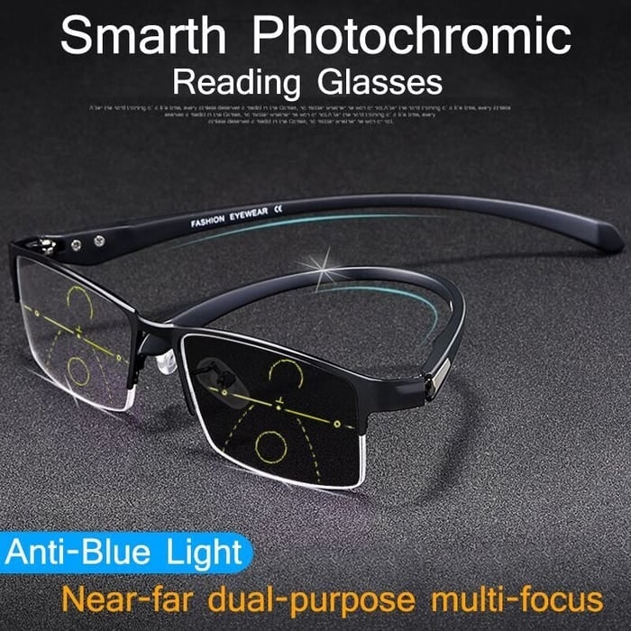 Multi-Focal Glasses Photochromic Eyewear Progressive Reading - Image 3